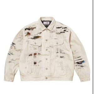 Supreme Cream Distressed Jacket